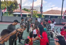 Lomba HUT ke-81 RI Jadi Ajang Pererat Keluarga Besar Kodim Flotim
