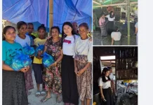 Istri Bupati Sikka Salurkan Bantuan Korban Gempa Lela