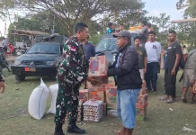 Danrem 161/Wirasakti Salurkan Bantuan untuk Korban Gempa