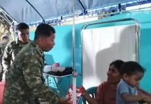 KASAD Salurkan Bantuan untuk Pengungsi Maukaro-Wewaria