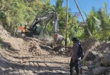 Jalan Rokirole–Nitunglea Dibersihkan Pascagempa