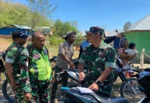 Dandim Tinjau Sejumlah Lokasi Posko TNI AD, Pastikan TNI Dekat dengan Masyarakat