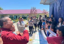 Polres Manggarai Gelar Trauma Healing untuk Anak Penyintas Gempa