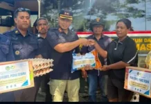 Lapas Ende Salurkan Bantuan Gempa bagi Warga Terdampak di Kecamatan Maurole