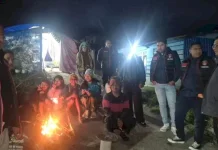 Jaga Keamanan Pengungsi, URC Resmob Polres Manggarai Patroli Kamp Pengungsian