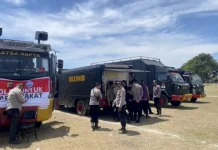 Dapur Lapangan Brimob NTB Perkuat Layanan Pengungsi Sikka
