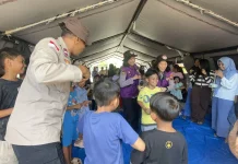 Psikolog Polda Jateng Dampingi Korban Gempa Manggarai Barat, Fokus Kurangi Cemas