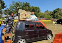 Prajurit Lanal Labuan Bajo Gunakan Kendaraan Pribadi Salurkan Bantuan