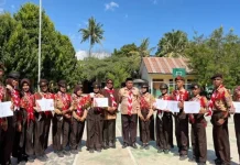 12 Murid MTsN 2 Lembata Kembali dari Jamda dan Jamnas Pramuka