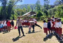 Satbinmas Polres Ngada Gelar Trauma Healing di SDN Bopoma