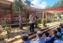 Polres Ende Dorong Siswa Tetap Waspada Hadapi Gempa