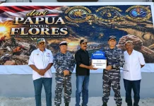 Sebanyak 40 Ton Bantuan TNI AL Papua Tiba di Nagekeo