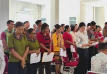 ASN Disarpus Sikka Ikuti Misa Syukur sebelum Kembali Aktifitas