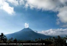 Gunung Lewotobi Laki-laki Masih Siaga, Warga Diminta Waspada