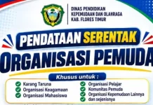 Sebanyak 75 Organisasi Pemuda di Flotim Terdata