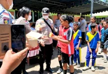 Polres Flotim Dampingi 400 Siswa Terdampak Erupsi Lewotobi