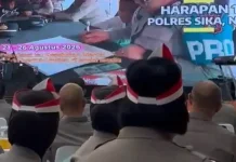 Polwan Tetap Hadir Layani Warga Pascagempa Flores