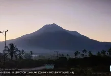 Polres Flotim: Gunung Lewotobi Laki-laki Terpantau Tenang, Status Masih Siaga