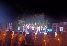 Aksi Lilin di Lewoleba, Lembata Kirim Pesan Solidaritas untuk Korban Gempa Flores