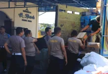 Polres Kupang Kirim Bantuan Logistik untuk Palue