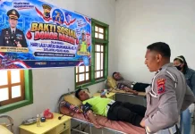 Satlantas Ngada Gelar Donor Darah HUT Lalu Lintas