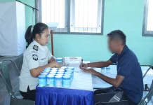 Rutan Bajawa Tes Urine Seluruh Warga Binaan, Hasil Negatif Narkoba