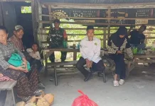 Pascagempa, Babinsa Ingatkan Warga Ndorurea Tetap Waspada