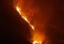 Kebakaran Lereng Gunung Iya, Warga Diminta Waspada