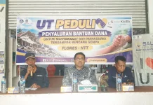 Ketua SALUT Kelimutu Apresiasi Kepedulian UT Kupang bagi Warga Pascagempa
