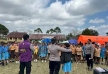 Polres Manggarai Gelar Trauma Healing dan Terapi USEFT bagi 183 Siswa SDK Poka