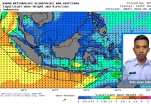 BMKG Waspadai Gelombang Tinggi Perairan NTT Hari Ini