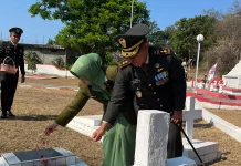 Dandim 1602/Ende Pimpin Ziarah Nasional HUT TNI ke-81