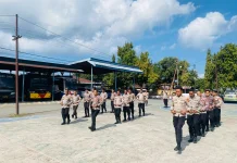Sat Samapta Polres Ende Asah Kesiapan Personel dalam Latihan Dalmas