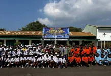 Lomba PBB HUT TNI, 26 Sekolah di Flores Timur Adu Kekompakan