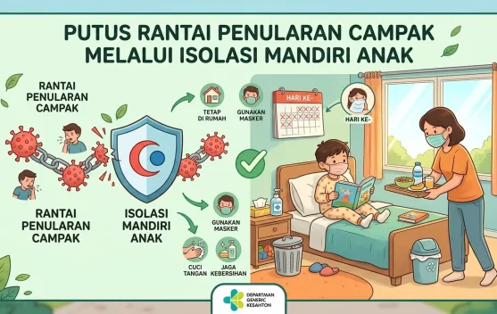 Putus Rantai Penularan Campak Melalui Isolasi Mandiri Anak
