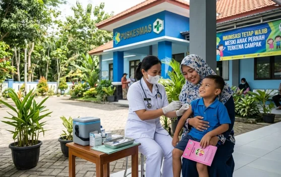 Imunisasi Tetap Wajib  meski Anak Pernah Terkena Campak