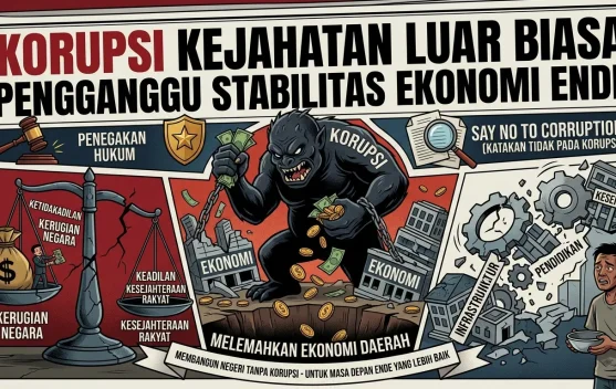 Mahasiswa Uniflor Soroti Ketimpangan Hukuman Koruptor