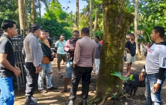 Polisi Patroli Pasar Nita, Dugaan Sabung Ayam Bubar