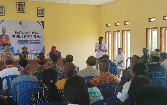 Desa Iteng Jadi Lokasi Penyuluhan HAM Berbasis Transformasi Digital