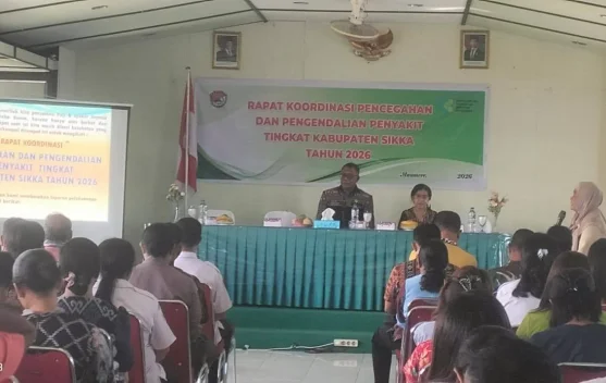 Wabup Sikka Buka Rakor Pengendalian Penyakit Menular Daerah