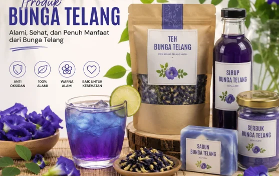 Inovasi Bunga Telang Buka Peluang Ekonomi Keluarga