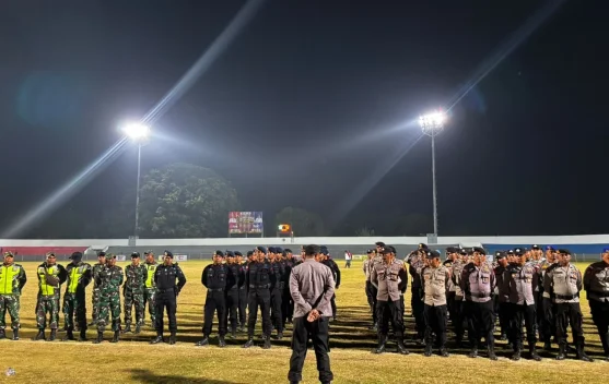 Sebanyak 190 Personel Polres Ende Amankan Pembukaan Bupati Ende Cup U-23 2026
