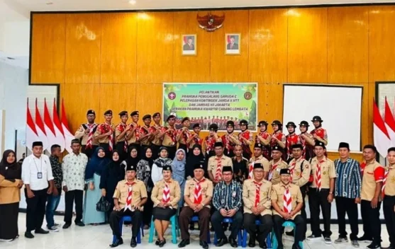 Murid MTsN 2 Lembata Resmi Menyandang Predikat Pramuka Penggalang