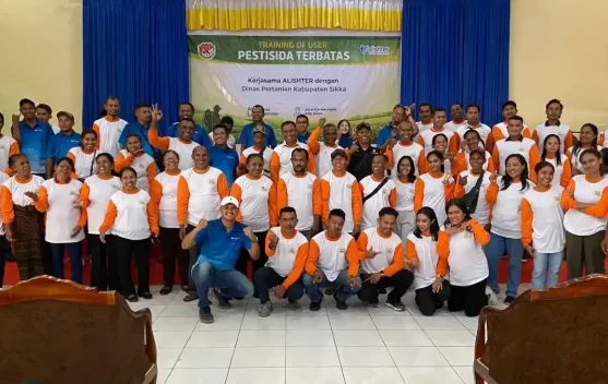 Sebanyak 58 Petani Sikka Ikuti Pelatihan Penggunaan Pestisida Terbatas Aman