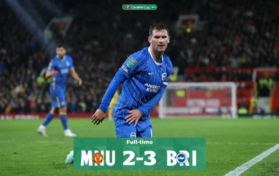 Brighton Kubur Mimpi Manchester United di Ajang Carabao Cup