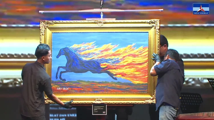 Indonesia's Former President Sends Energy and Peace in His New $384,000 Painting