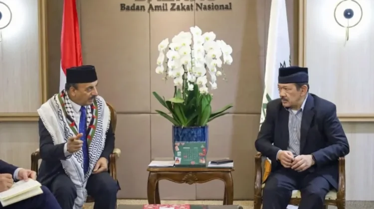 Baznas, Palestinian Envoy Strengthen Gaza Aid Cooperation