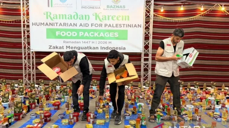Baznas Distributes Over 33,000 Food Packages to Palestinian Families