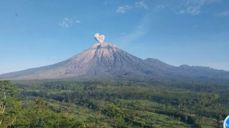 Mount Semeru Erupts Multiple Times on Saturday Morning