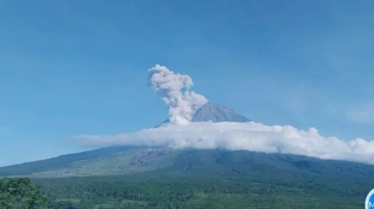 Mount Semeru Erupts with 2-Kilometer Hot Cloud Avalanches
